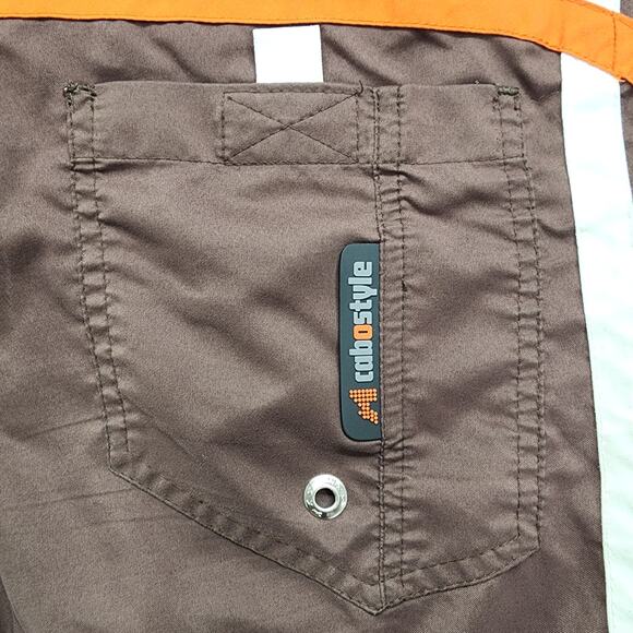 CABO STYLE Board Shorts Mens 32 Brown Tie Front Pockets Beach Swim Summer Sports - Picture 4 of 10